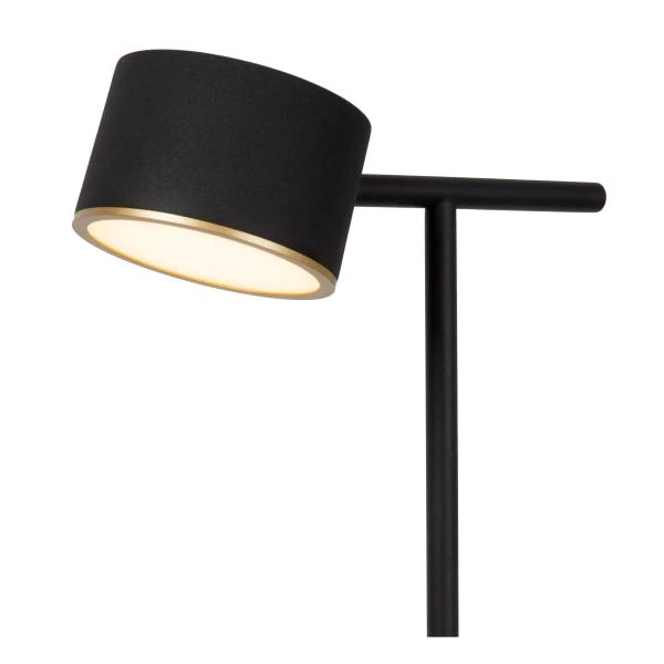 Lucide GIAN - Vloerlamp - LED Dimb. - 1x9W 2700K - Zwart - detail 1